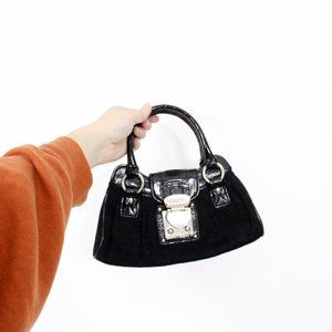 *Guess Noho Mini Black Leather Y2K Handbag